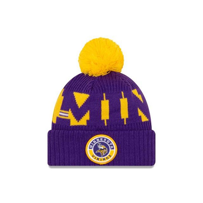 NFL Minnesota Vikings Cold Weather Sport Knit (ZSH7838) - Purple New Era Beanies